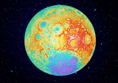 Sci Fi Moon Planet Space