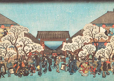 Yoshiwara Yo Zakura no Zu