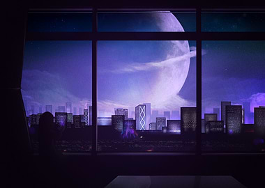Anime Original Moon Sci Fi