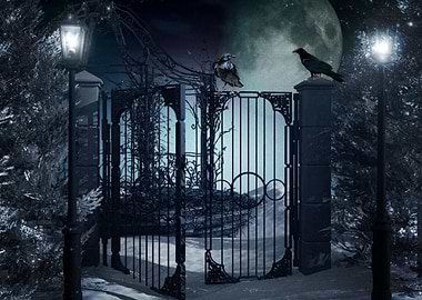 Artistic Winter Moon Lant