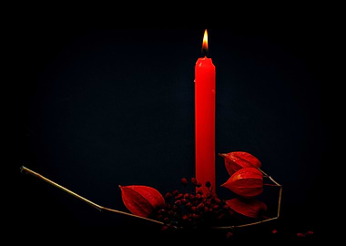 Red Candle Physalis Rowan