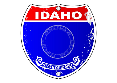 Idaho Flag Sign