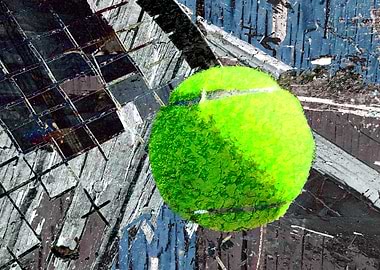 Tennis art print w13