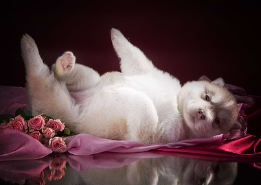 Husky Dogs Puppy Rose Dog