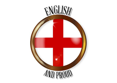 English Proud Flag Button