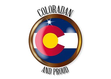 Colorado Proud Flag Button