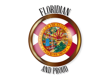 Florida Proud Flag Button