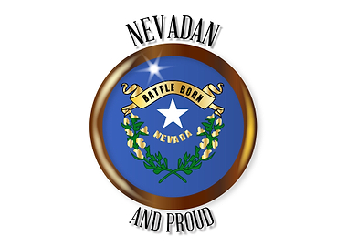 Nevada Proud Flag Button