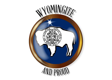 Wyoming Proud Flag Button