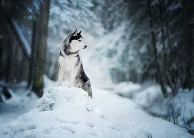 Husky Dogs Dog Pet Winter