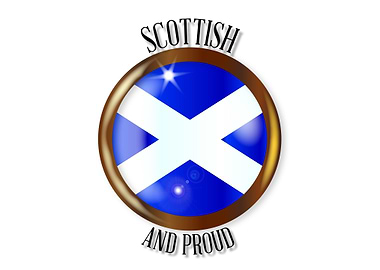 Scottish Proud Flag Button