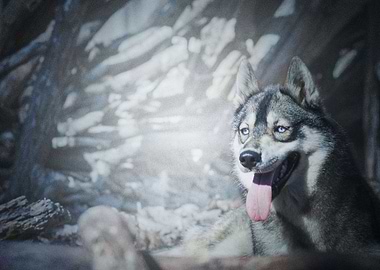Wolf predator Husky B