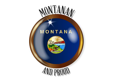 Montana Proud Flag Button