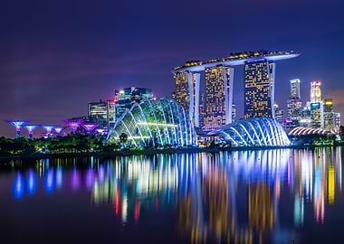 Singapore at night