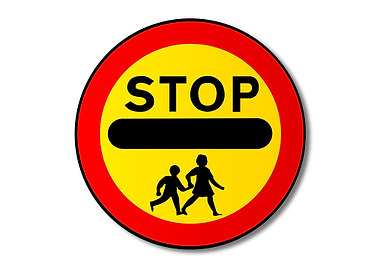 Stop Children Traffic Sign