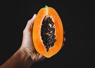 Fresh papaya slice