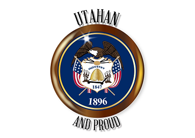 Utah Proud Flag Button