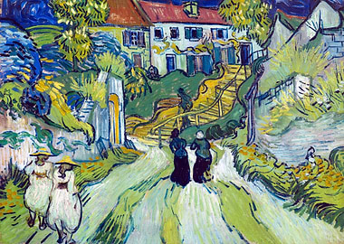 Van Gogh Auvers Stairway