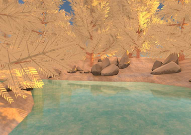 Winter River at Sunrise B