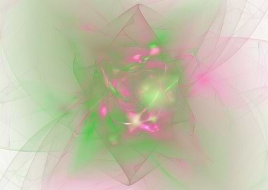 Folds in Green and Pink