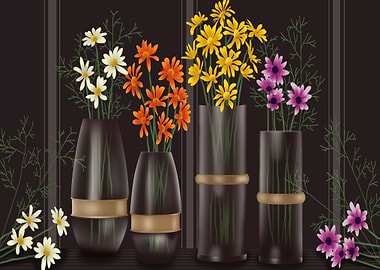 Flowers in Vases