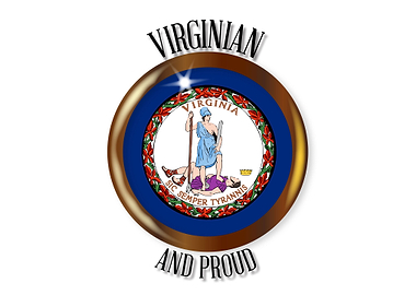 Virginia Proud Flag Button