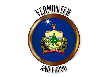 Vermont Proud Flag Button