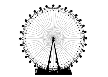 London Wheel Silhouette