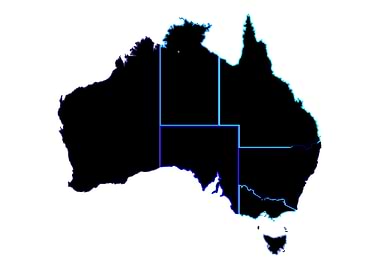 Australia States Map