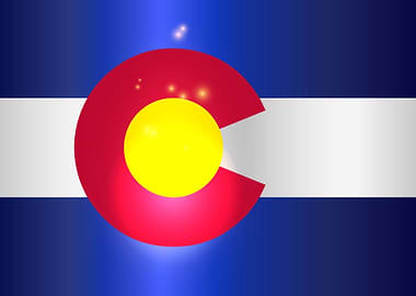 Colorado State Flag Glow