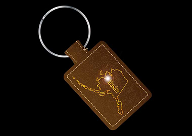 Alaska Leather Key Fob