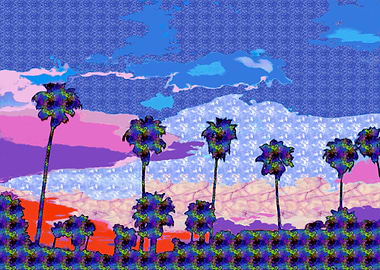 Palm Trees at Sunset