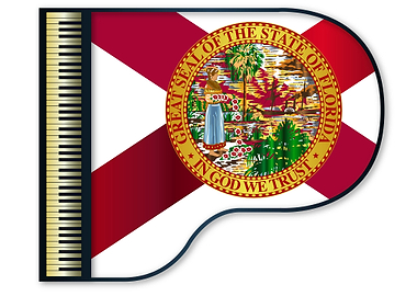 Grand Piano Florida Flag