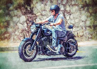 only Jeans protected biker