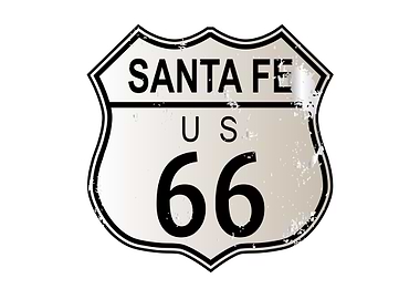 Santa Fe Route 66 Sign