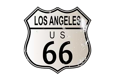 Los Angeles Route 66 Sign