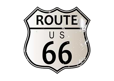 Route 66 Highway Sign