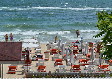 Beach on Black Sea Odessa