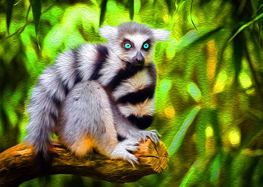 Blue Eyed Lemur