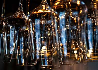 Play Of Light On Glasses