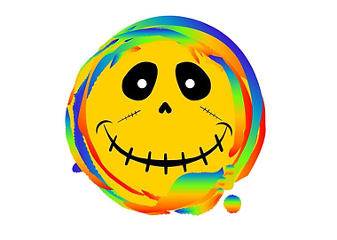 Rainbow Emoji Zombie Smile