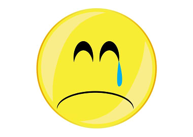 Unhappy Crying Smile Face