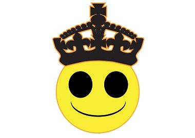 Royal Smile Face Button