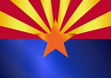 Arizona State Flag Gloss