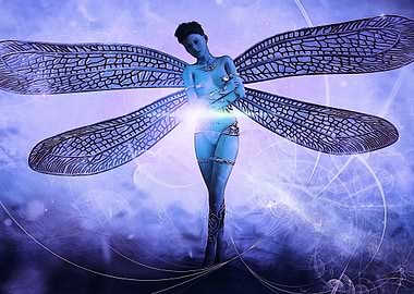 Fairy with glowing light