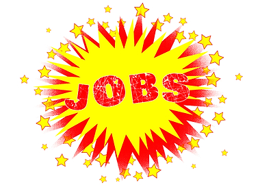 Cartoon Yellow Jobs Splash