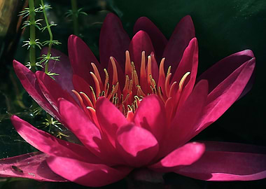 Purple lotus in bloom