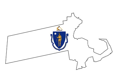 Massachusetts Outline Map