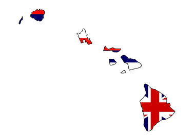 Hawaii State Outline Map