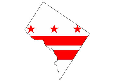 Washington DC Outline Map
